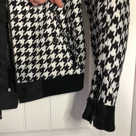 SHIFT stylish houndstooth motorcycle jacket - Picture 4 of 8